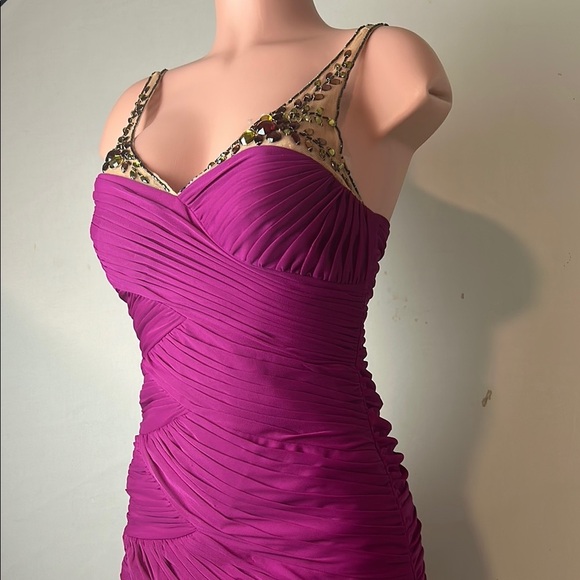 ADRIANNA PAPELL EMBELLISHED STRAPLESS SEXY DRESS SIZE 4 NEW Without Tags - Picture 6 of 13